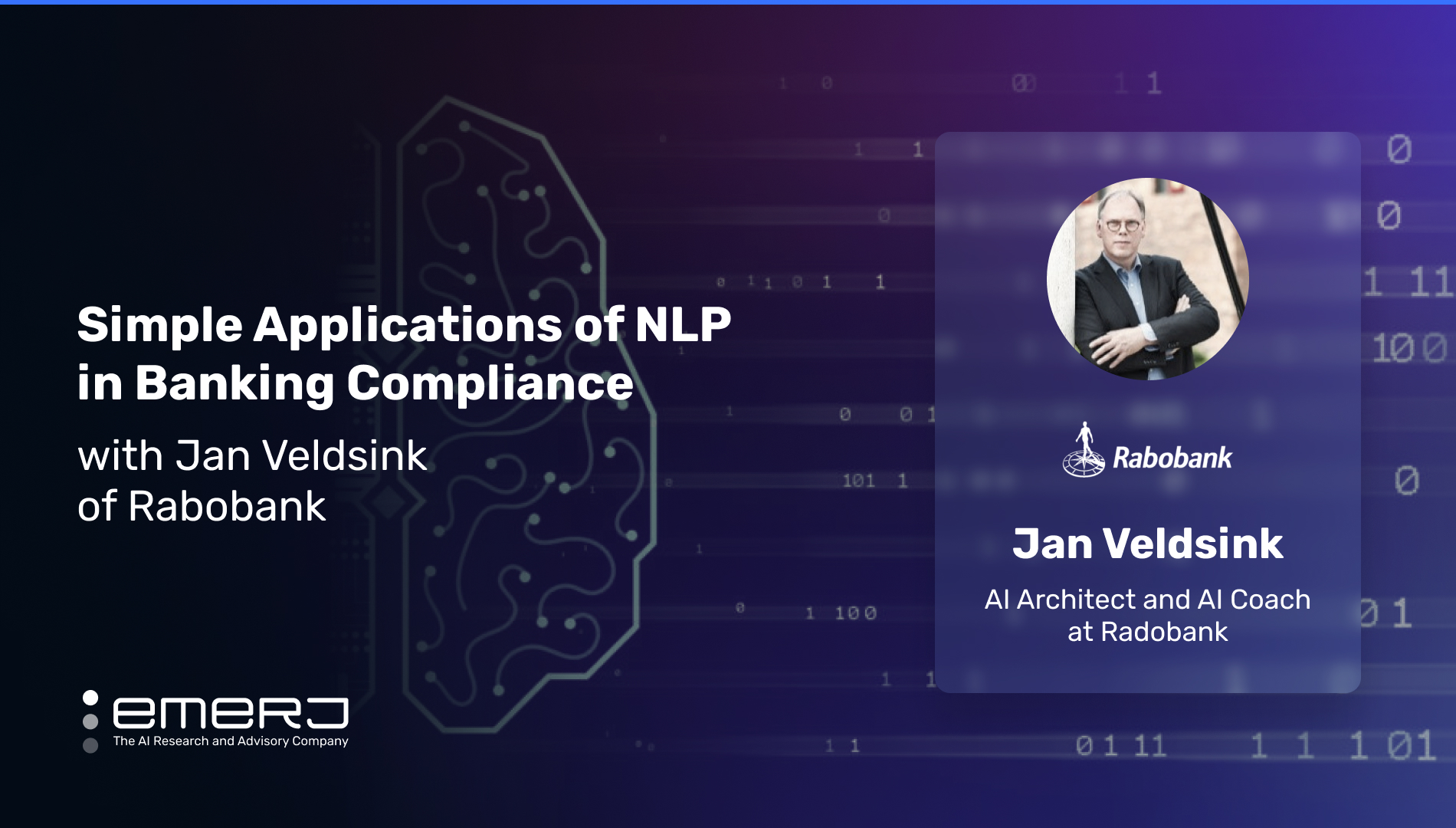 Simple Applications of NLP in Banking Compliance – with Jan Veldsink of Rabobank